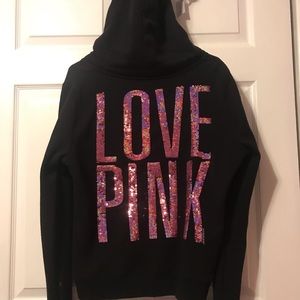 LOVE PINK zip up hoodie